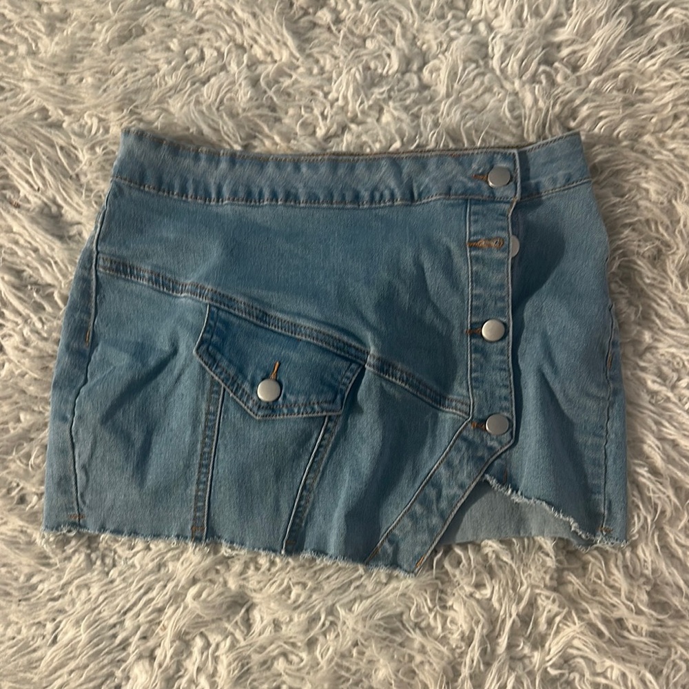 Denim Blue Women mini skirt